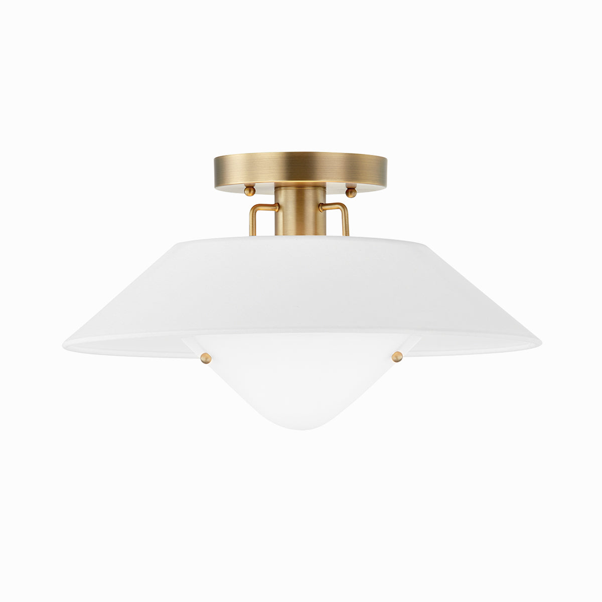 Otto Industrial Round Flush Mount Ceiling Light