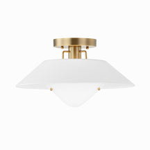 Otto Industrial Round Flush Mount Ceiling Light