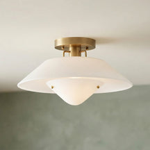Otto Industrial Round Flush Mount Ceiling Light