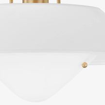 Otto Industrial Round Flush Mount Ceiling Light