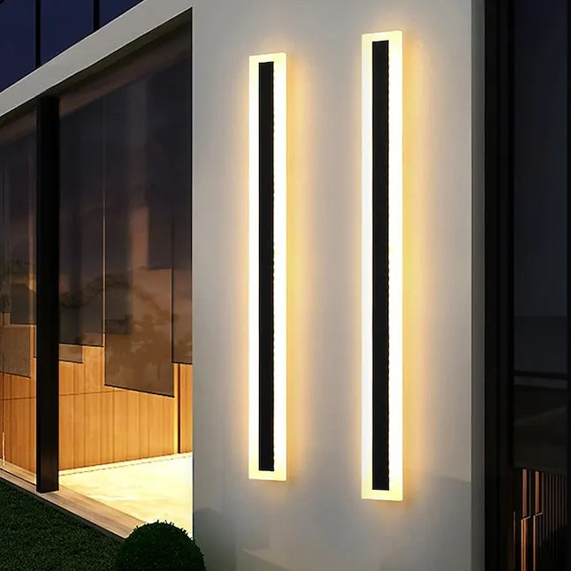 black wall lighting