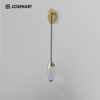 oval glass wall lights
