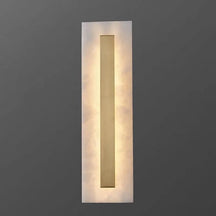 Ozeki Alabaster Wall Sconce in Minimalist Brass – view 11