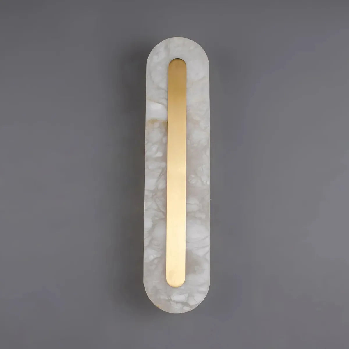 Ozeki Alabaster Wall Sconce | Minimalist Brass Lighting for Modern Interiors
