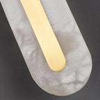 Ozeki Alabaster Wall Sconce | Minimalist Brass Lighting for Modern Interiors - View 5