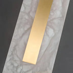 Ozeki Alabaster Wall Sconce | Minimalist Brass Lighting for Modern Interiors - View 7