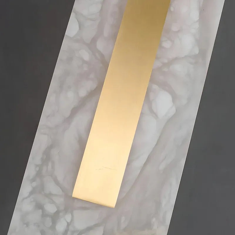Ozeki Alabaster Wall Sconce | Minimalist Brass Lighting for Modern Interiors - View 7