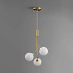 odern brass pendant globe lamp