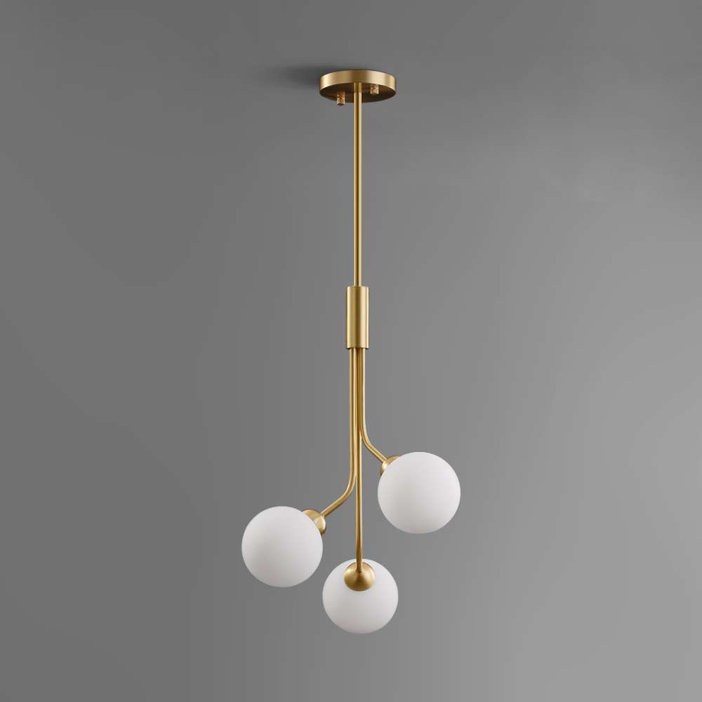odern brass pendant globe lamp