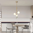 warm brass globe pendant lighting