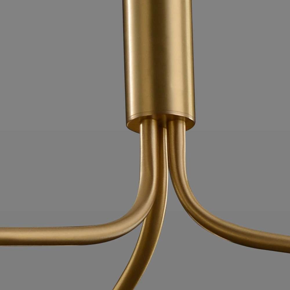 spherical brass hanging lamp