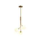 clear globe pendant with brass finish