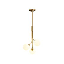 clear globe pendant with brass finish
