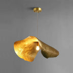 brass and hammered detail lamp
