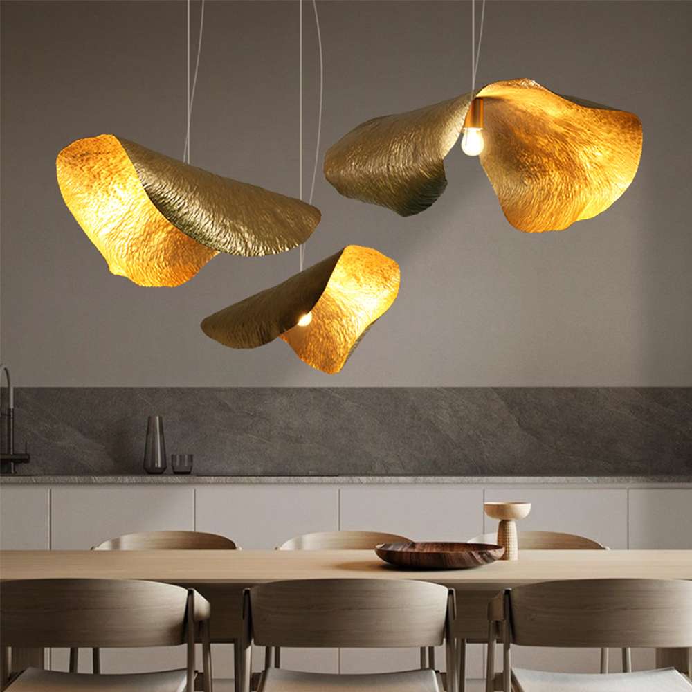 hammered brass finish pendant
