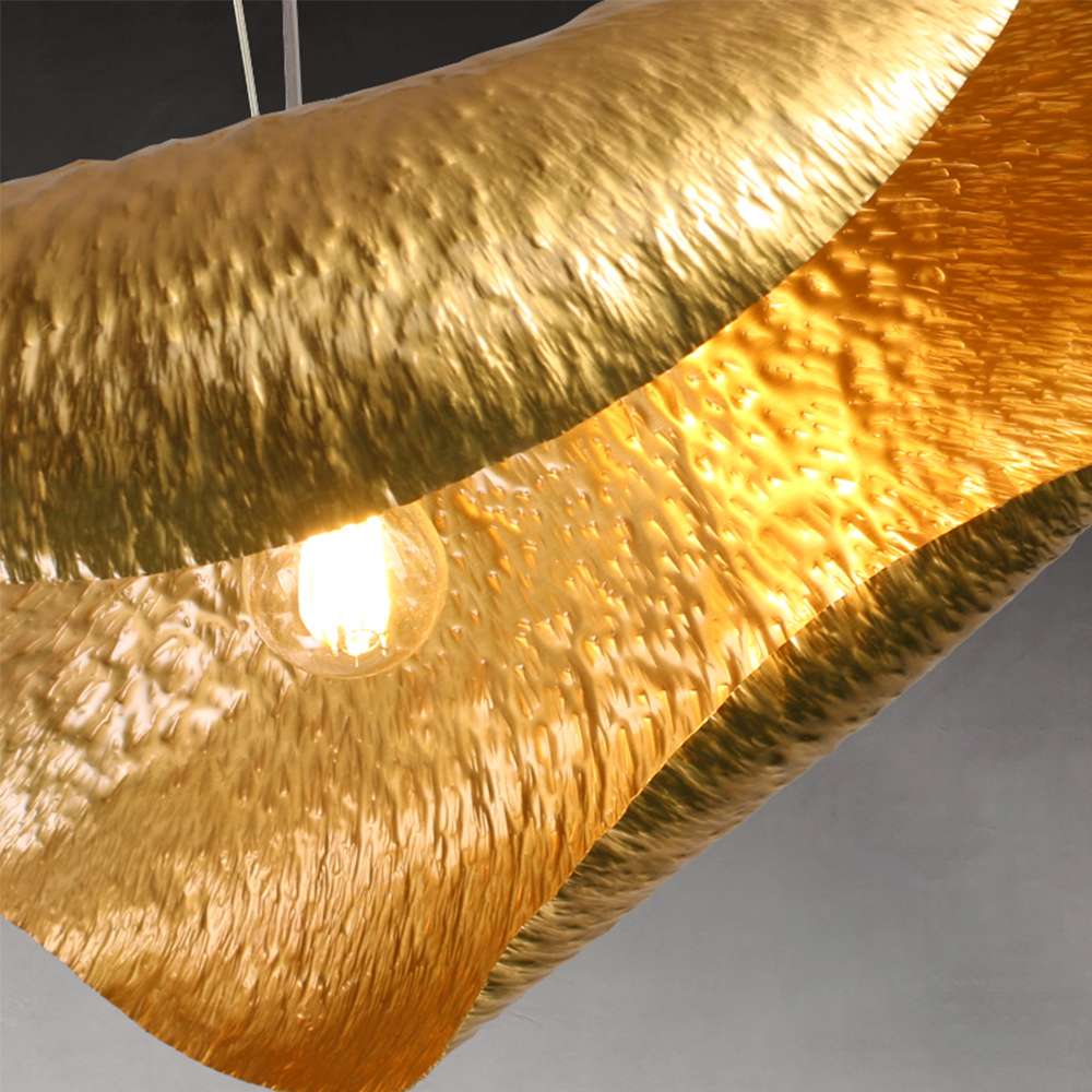 textured brass lighting