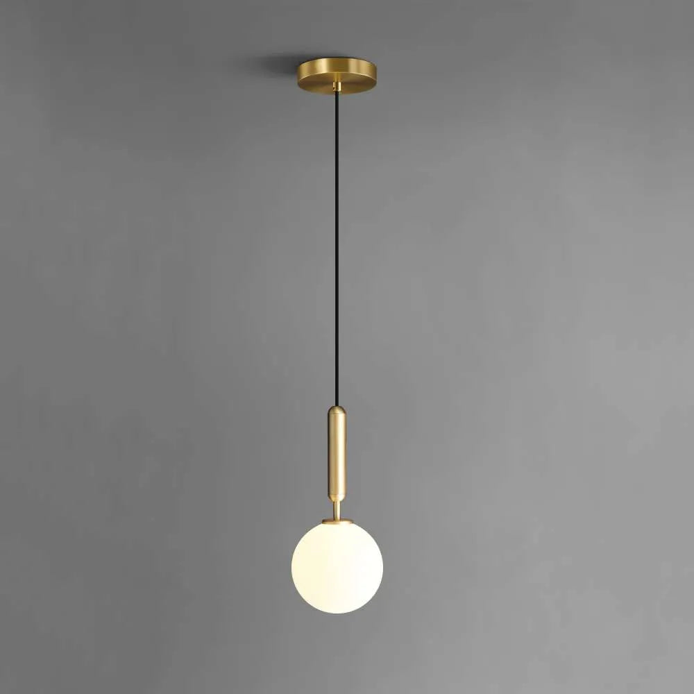 opal 1 light glass pendant