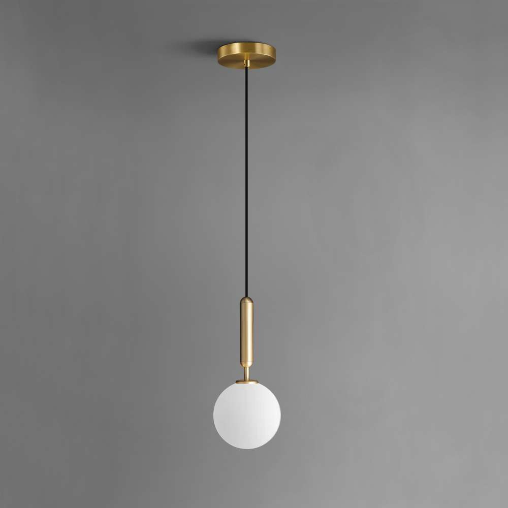 opal 1 light glass pendant