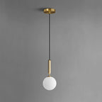 opal 1 light glass pendant
