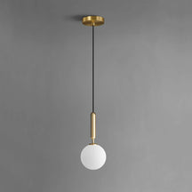 opal 1 light glass pendant
