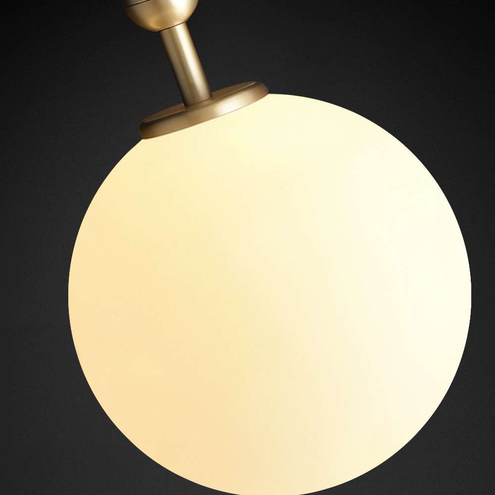 modern opal globe pendant