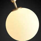 modern opal globe pendant