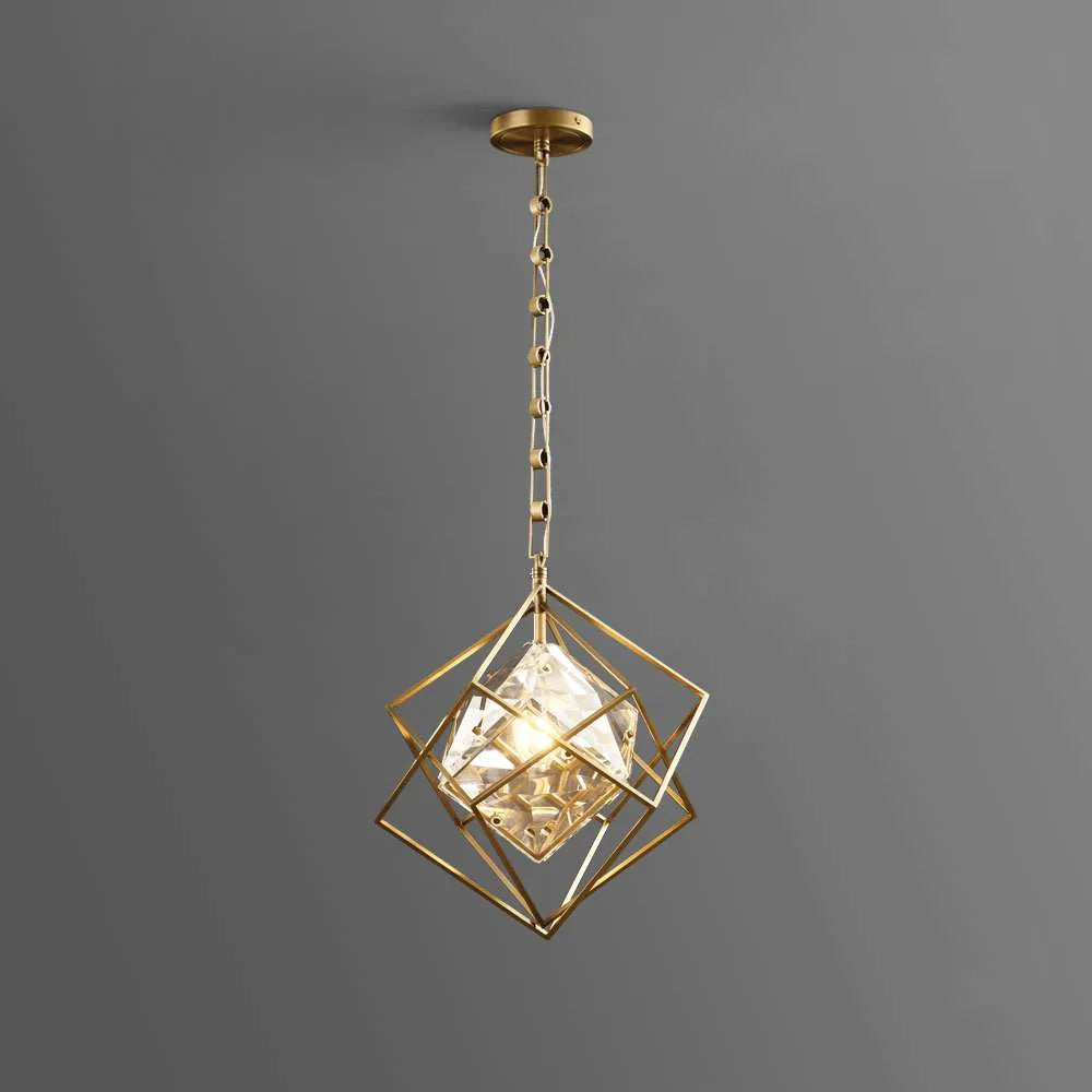 cubist crystal chandelier