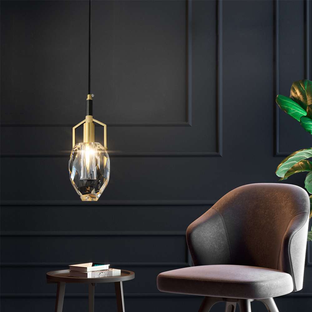 hanging brass lights