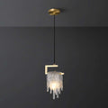 brass clear crystal chandelier