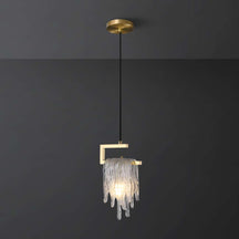 brass clear crystal chandelier