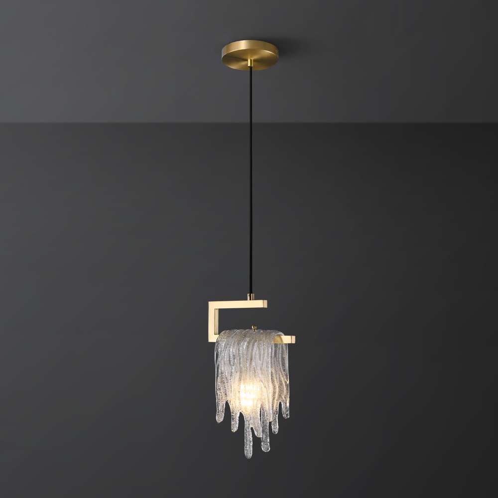 brass clear crystal chandelier