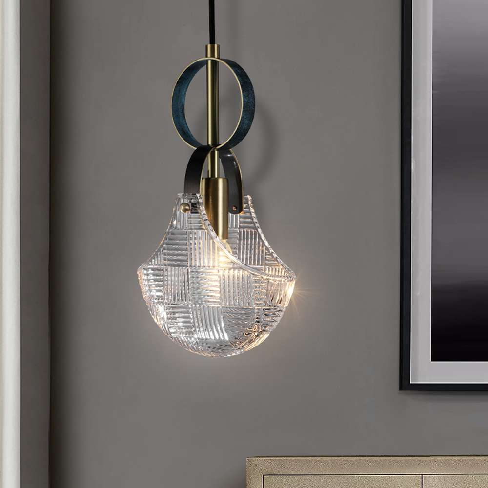 hanging lamp in bag shape