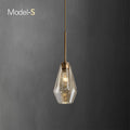 geometrical glass shapes chandelier