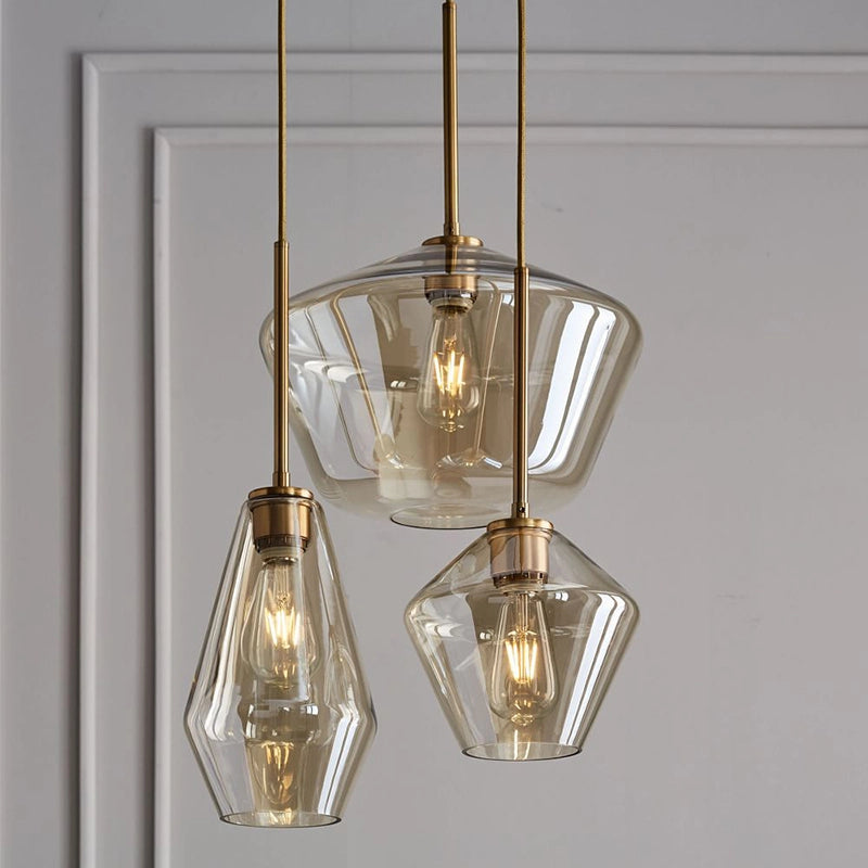 sculptural modern chandelier