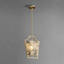 gold frame lantern pendant