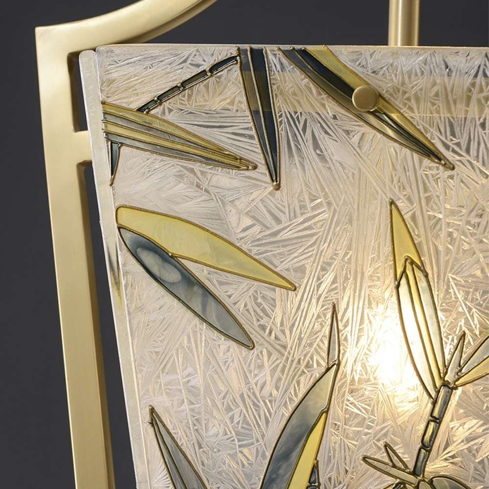 gold frame pendant