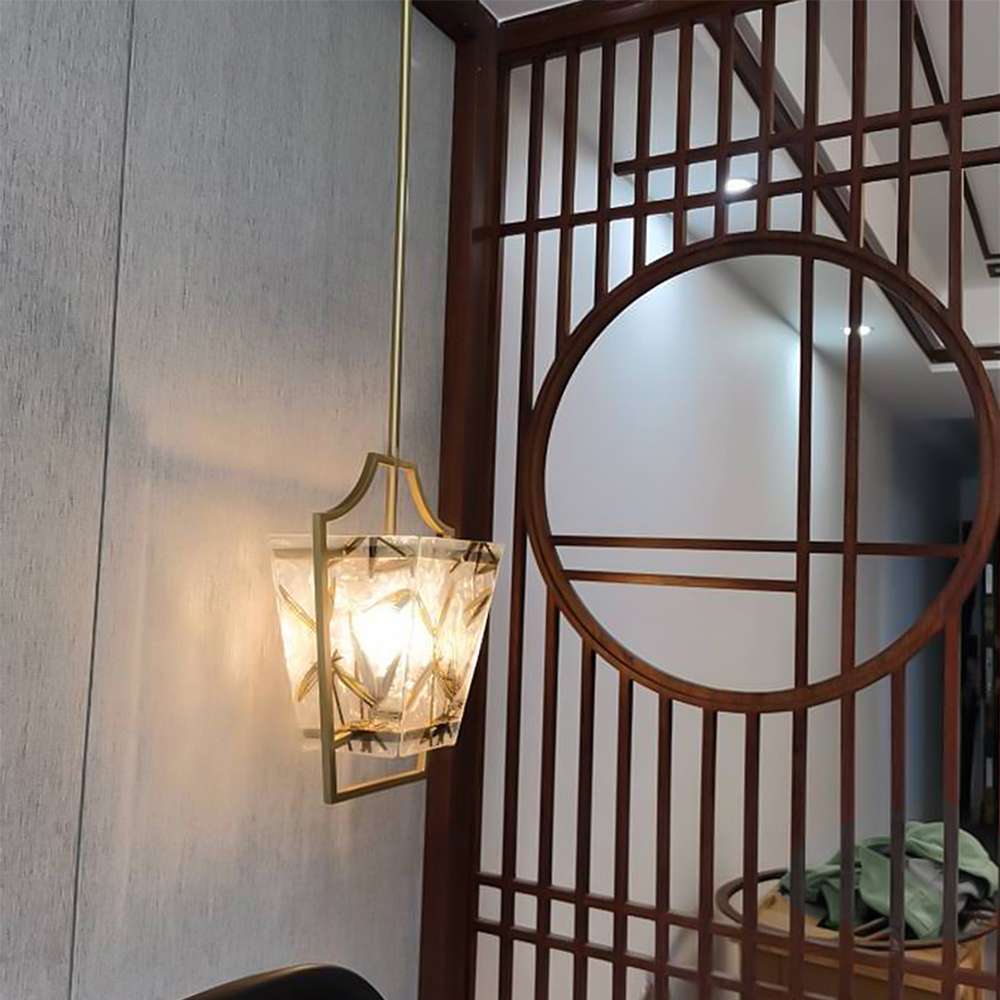 led brass pendant