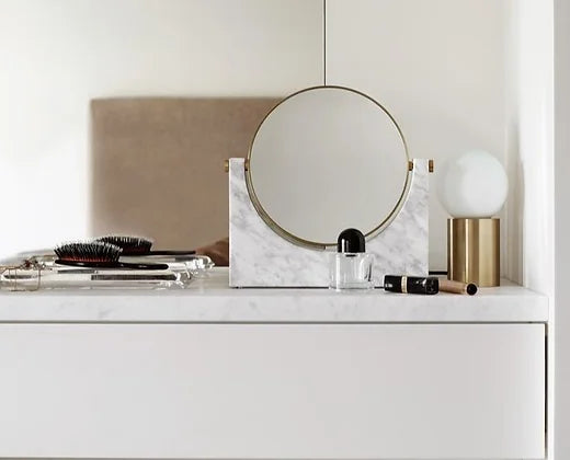 bathroom marble mirrors