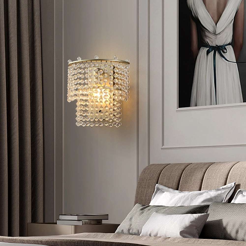 tiered wall lamp for hallway