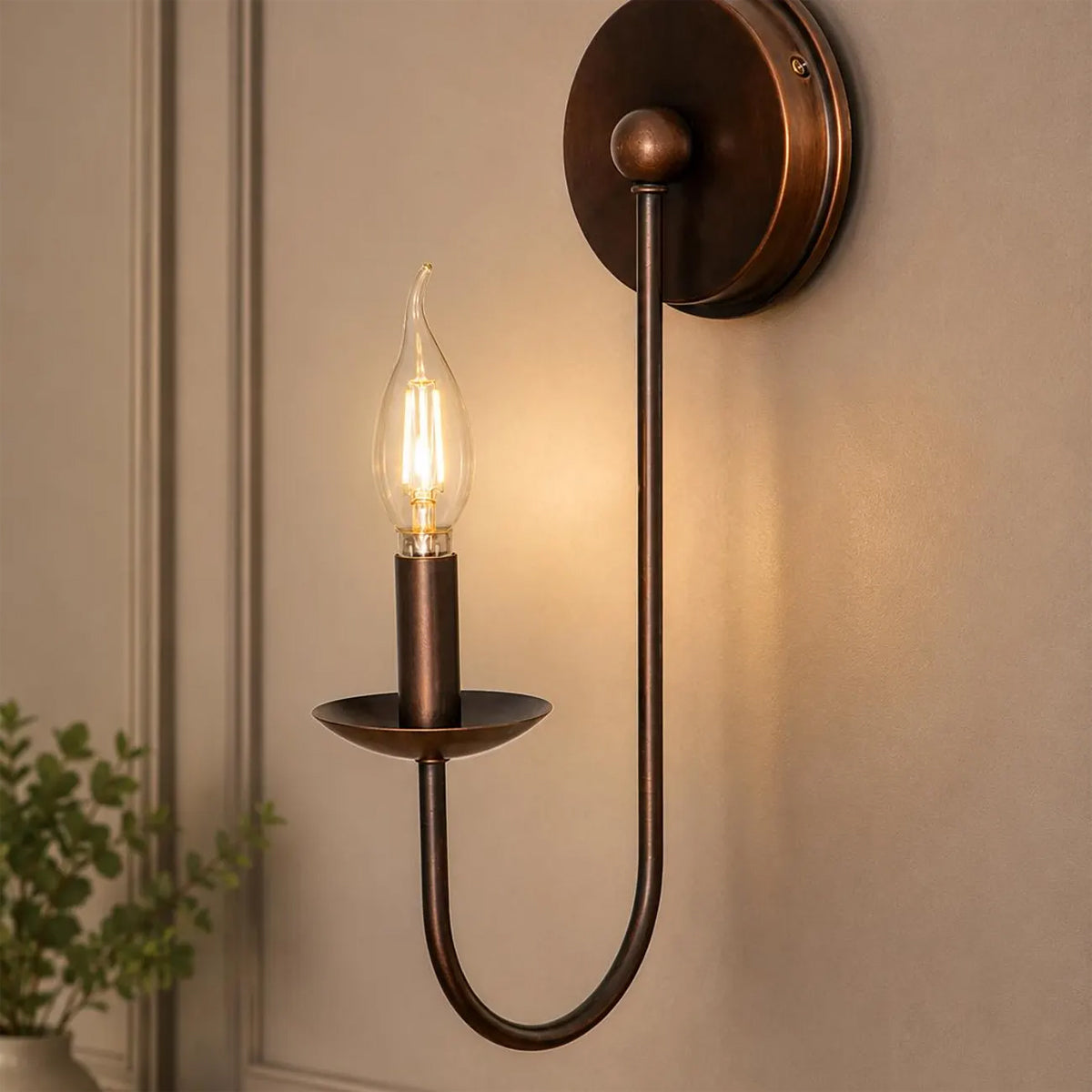 Philomena Single Sconce - Elegant Wall Light Fixture