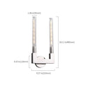 contemporary wall sconces in polished nickel