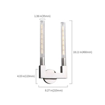 contemporary wall sconces in polished nickel