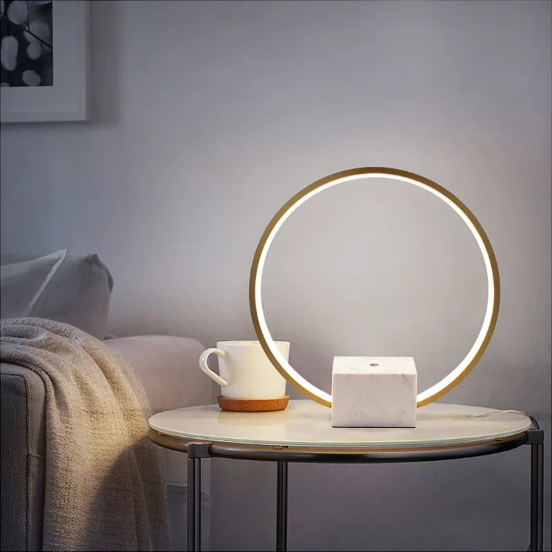 contemporary portal table lamp