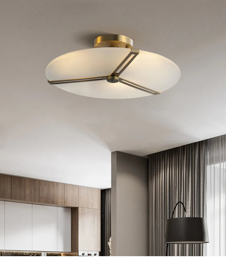 matte white ceiling fixture