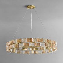 ring glass chandelier for living rooms