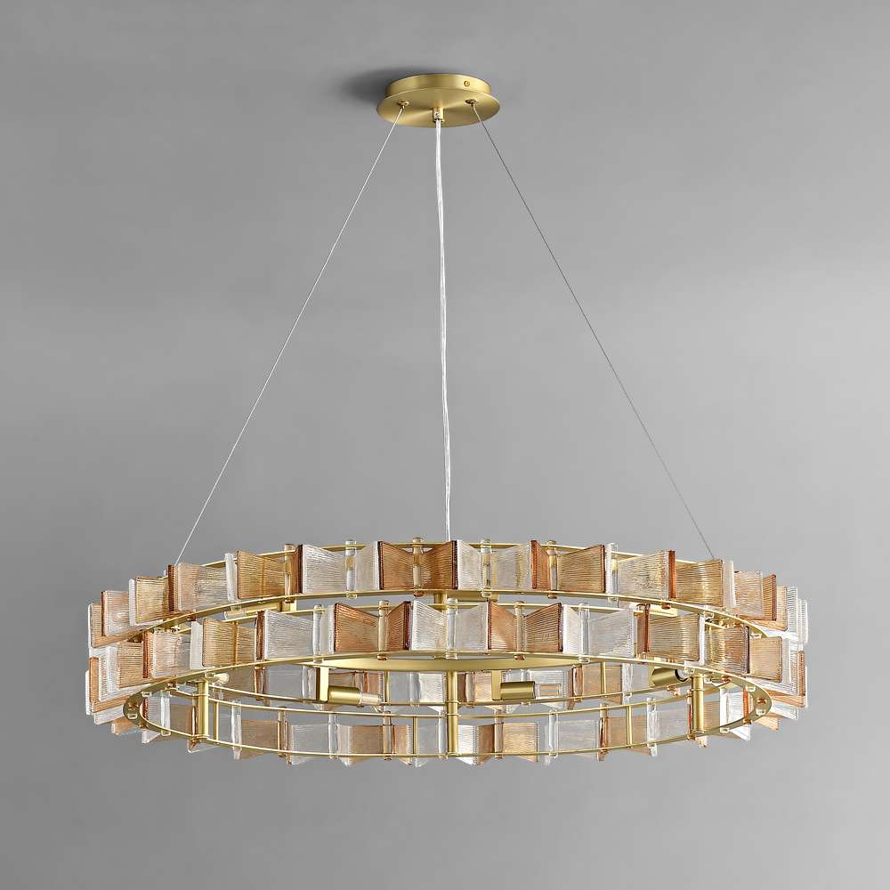 ring glass chandelier for living rooms