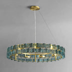 glass ring chandelier lighting