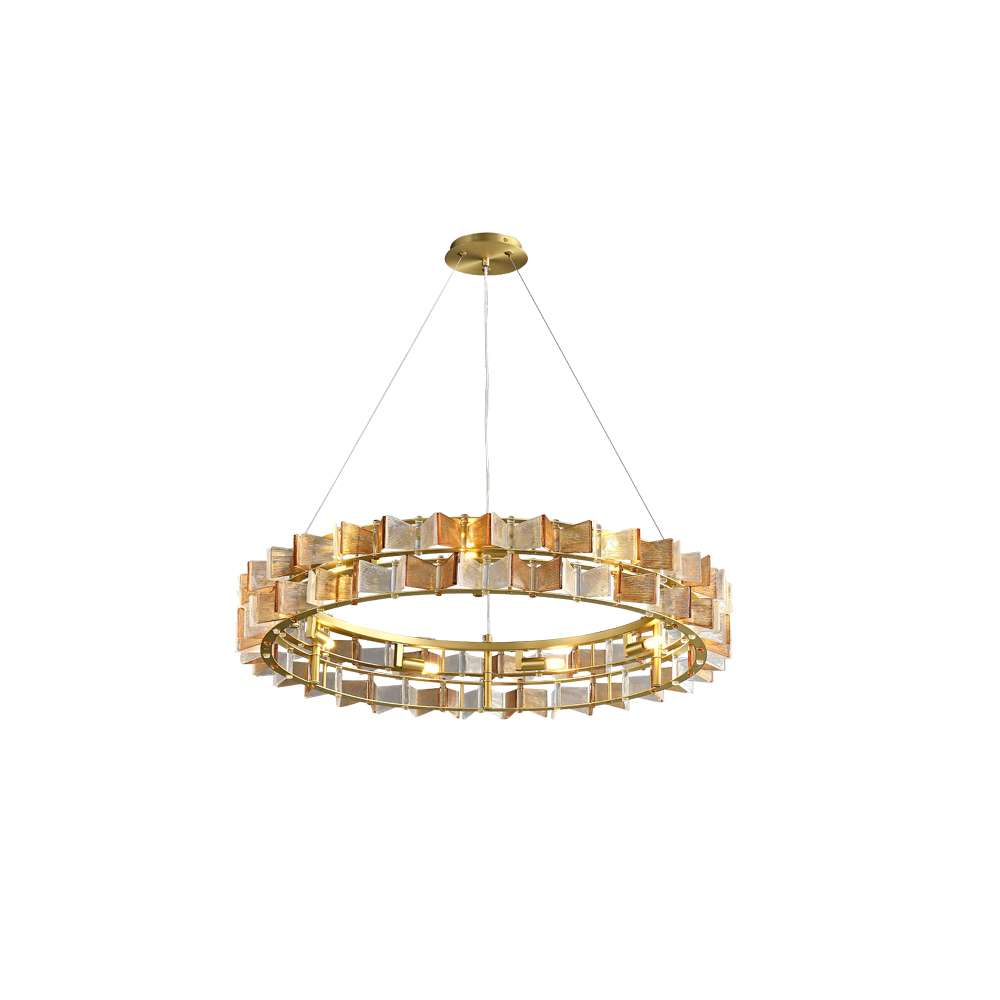 handmade ring glass chandelier