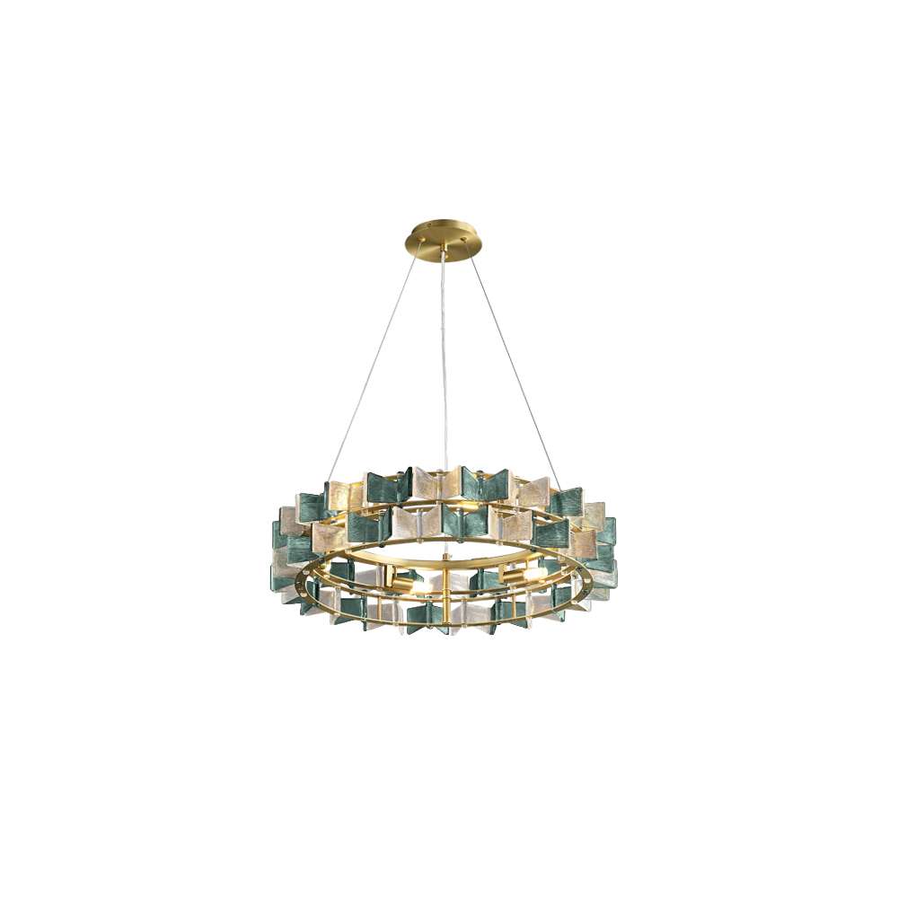 stylish living room glass chandelier