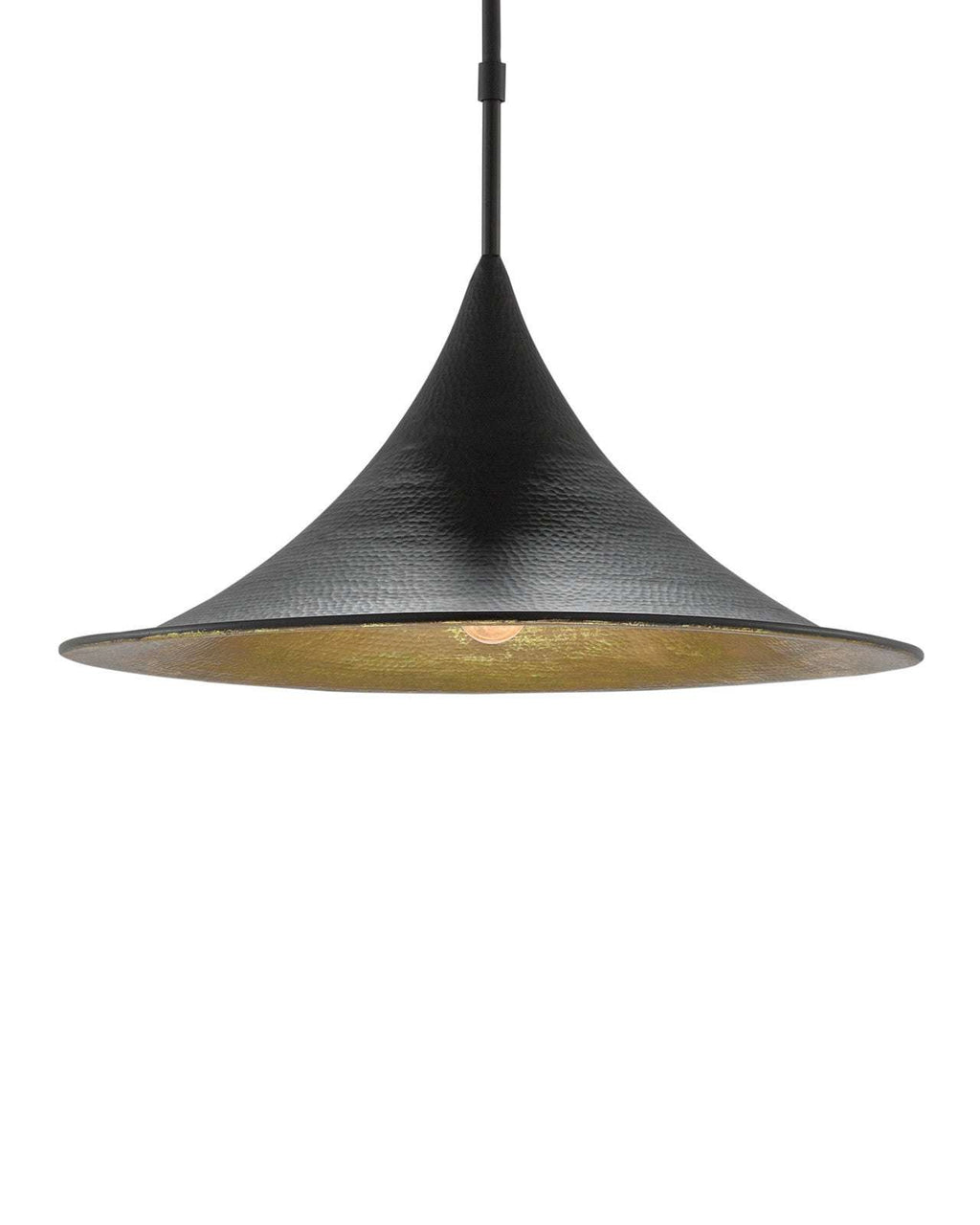 black gold dome pendant